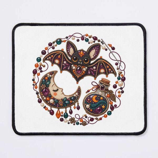 Item preview, Halloween Bead Embroidery Brooch Collection designed and sold by UrbanCanvvas.