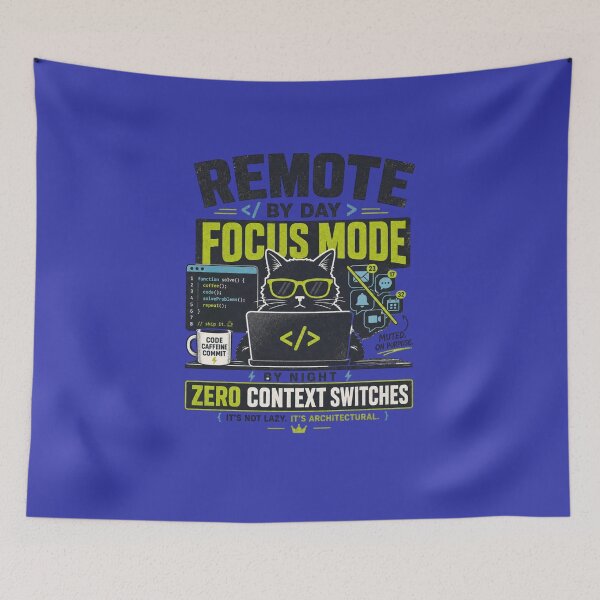 Artikelvorschau, Lustige Programmiererkatze im Fokusmodus – Codierung entworfen und verkauft von MajaDesign07Art.