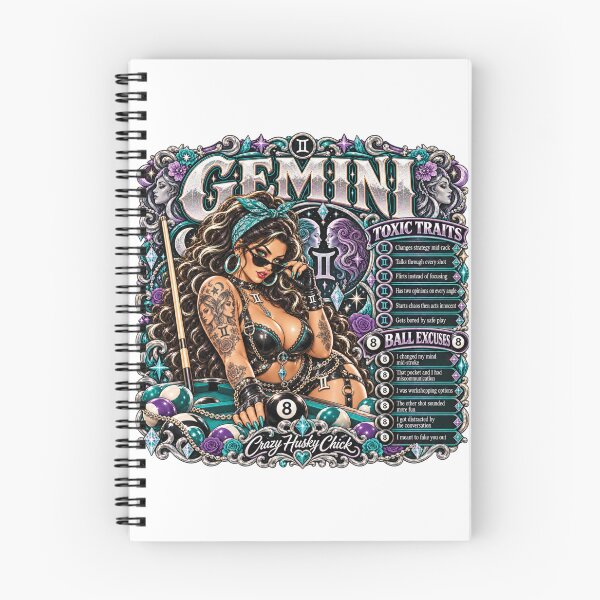 Item preview, Gemini Pool Player Toxic Traits & 8 Ball Excuses | Crazy Husky Chick designed and sold by Crazyhuskychick.