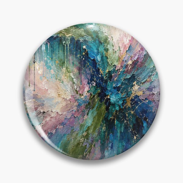 Item preview, Celestial Resonance - Emerald Green Teal Gold Abstract Art designed and sold by Joey Santiago.