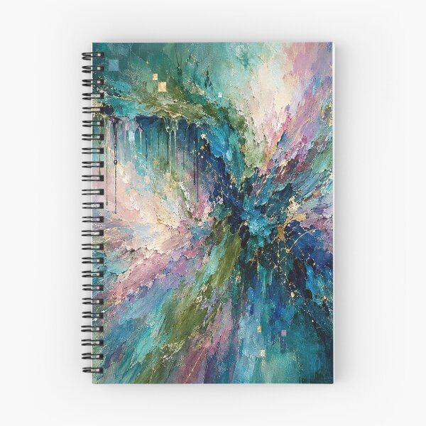 Item preview, Celestial Resonance - Emerald Green Teal Gold Abstract Art designed and sold by Joey Santiago.