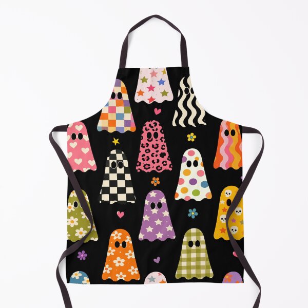 Item preview, Retro Groovy Ghosts Colorful Halloween Pattern designed and sold by VibnWalls.