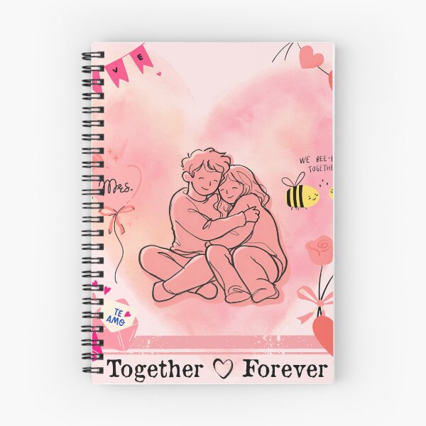Item preview, We Belong Together Forever Cute Couples Pink Heart Background | Variation 4 designed and sold by Art By Rukayya.