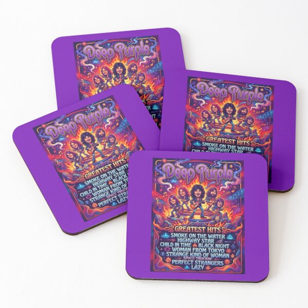 Item preview, Deep Purple Psychedelic Retro Poster designed and sold by Halifaxartguy.