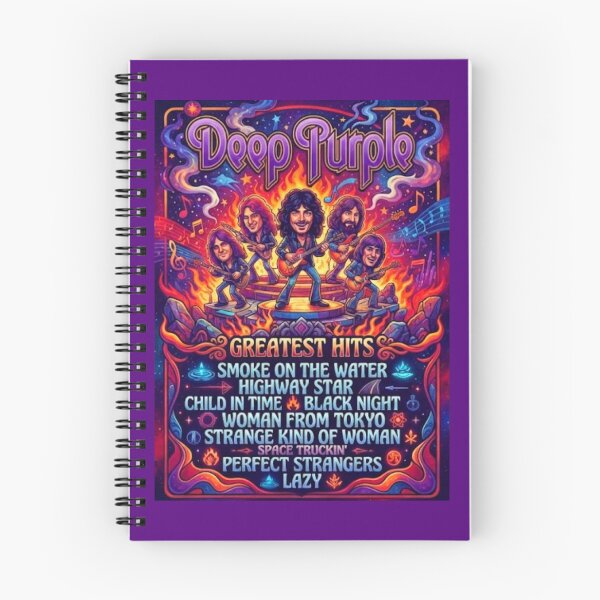 Item preview, Deep Purple Psychedelic Retro Poster designed and sold by Halifaxartguy.