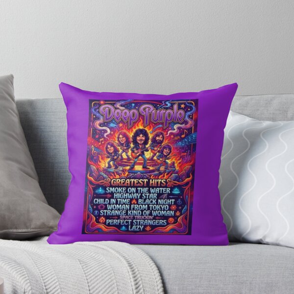 Item preview, Deep Purple Psychedelic Retro Poster designed and sold by Halifaxartguy.
