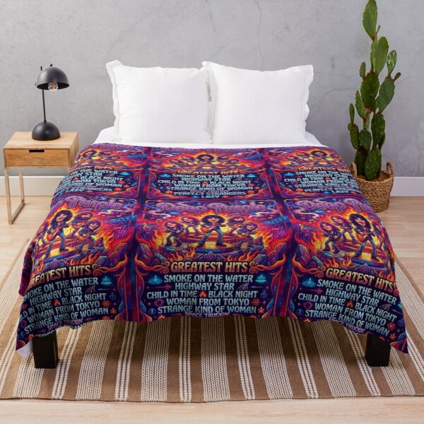 Item preview, Deep Purple Psychedelic Retro Poster designed and sold by Halifaxartguy.