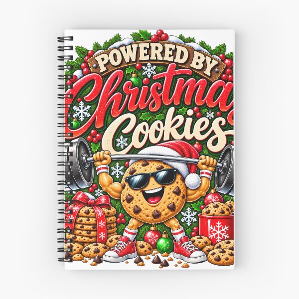 Item preview, Powered By Christmas Cookies Funny Gym Cookie Workout designed and sold by 198tees.