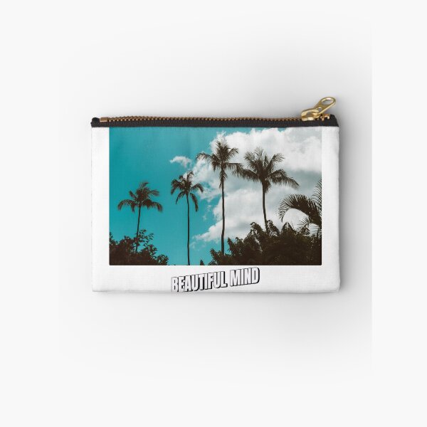Item preview, Beautiful Mind - Retro Tropical Palm Trees Teal Sky Aesthetic Design designed and sold by regmiygears.