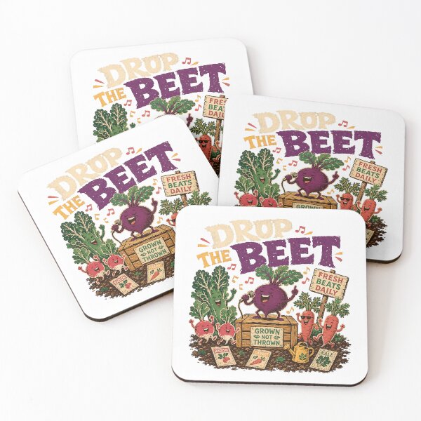 Item preview, Drop the Beet Funny Vegetable Garden Band Pun designed and sold by JoyfullyOffbeat.