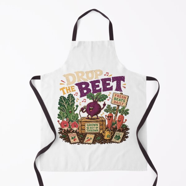 Item preview, Drop the Beet Funny Vegetable Garden Band Pun designed and sold by JoyfullyOffbeat.