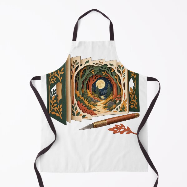 Item preview, Tunnel Book Artist Layered Paper Forest Diorama designed and sold by UrbanCanvvas.