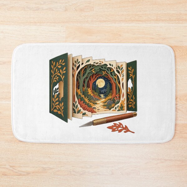 Item preview, Tunnel Book Artist Layered Paper Forest Diorama designed and sold by UrbanCanvvas.