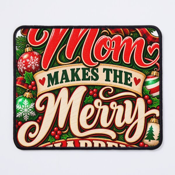 Item preview, Mom Makes The Merry Happen Christmas Mom Buffalo Plaid designed and sold by 198tees.