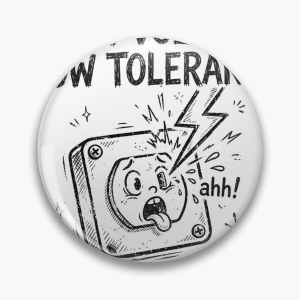 Item preview, High Voltage Low Tolerance Funny Electrician T-Shirt designed and sold by TheShopier.
