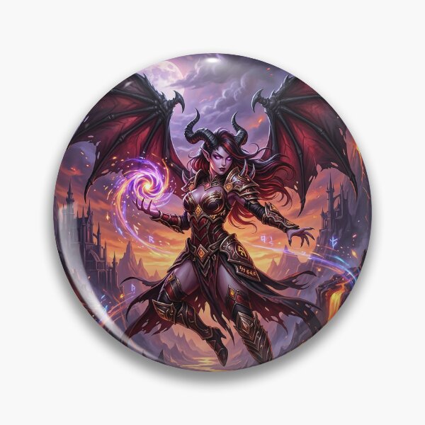 Item preview, Gothic Succubus Conjuring Magic Under the Moon - Fantasy Art designed and sold by Lucid Dream Pixel.