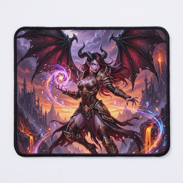 Item preview, Gothic Succubus Conjuring Magic Under the Moon - Fantasy Art designed and sold by Lucid Dream Pixel.
