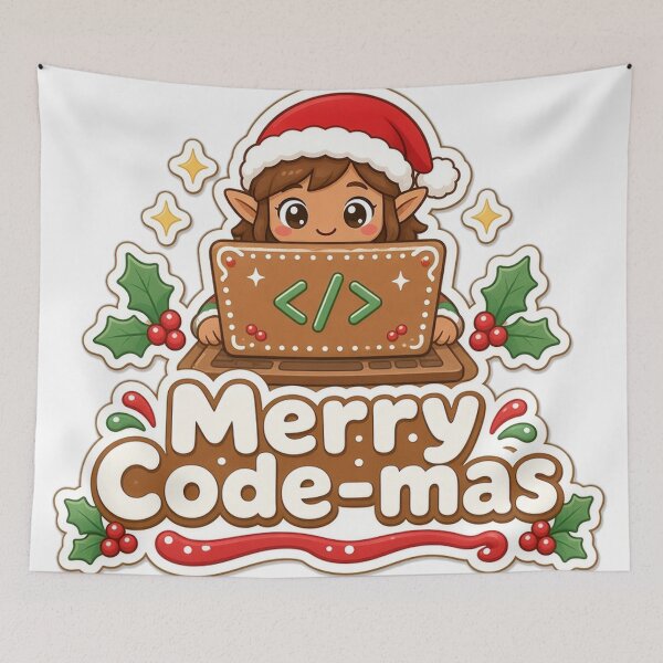 Item preview, Software Engineer Christmas Merry Code-mas Gift designed and sold by Soft Merch.