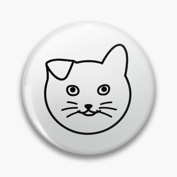 Item preview, Cute Kitten Face Minimalist Cat Line Drawing designed and sold by Ikochane.