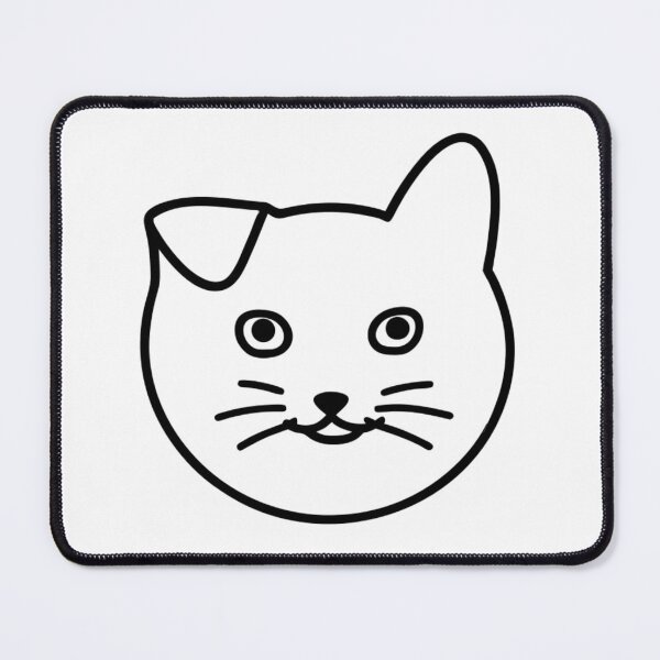 Item preview, Cute Kitten Face Minimalist Cat Line Drawing designed and sold by Ikochane.