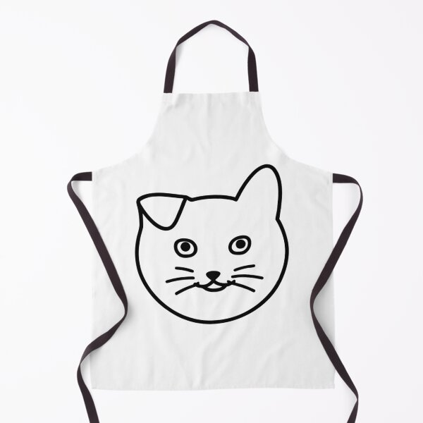 Item preview, Cute Kitten Face Minimalist Cat Line Drawing designed and sold by Ikochane.