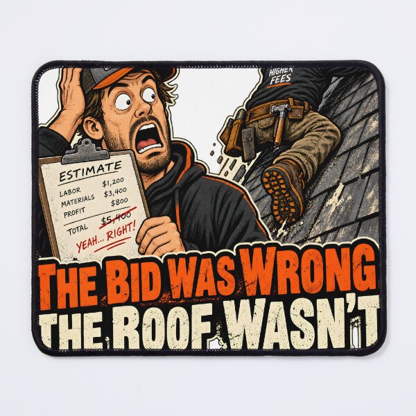 Item preview, The Bid Was Wrong The Roof Wasn't designed and sold by Roofers Coffee.
