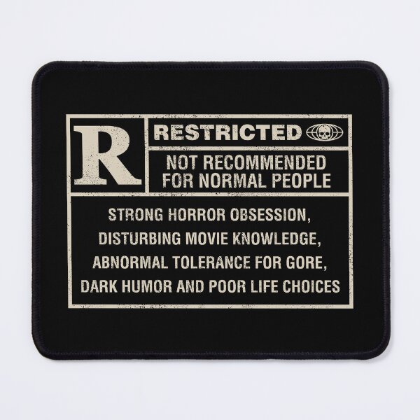 Item preview, Restricted Horror Label  designed and sold by sachpica.