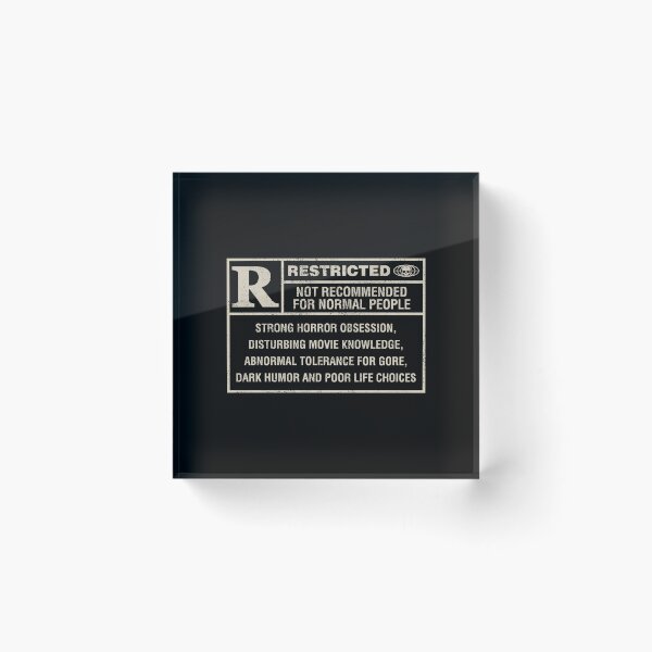 Item preview, Restricted Horror Label  designed and sold by sachpica.