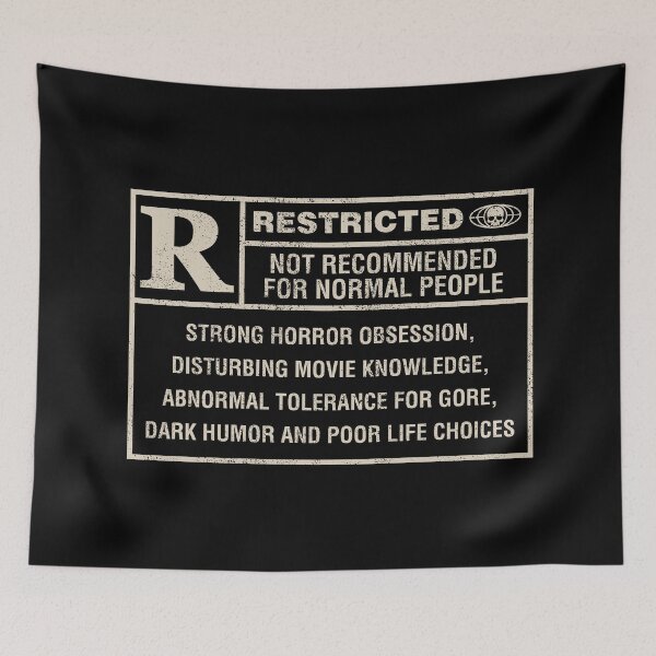 Item preview, Restricted Horror Label  designed and sold by sachpica.