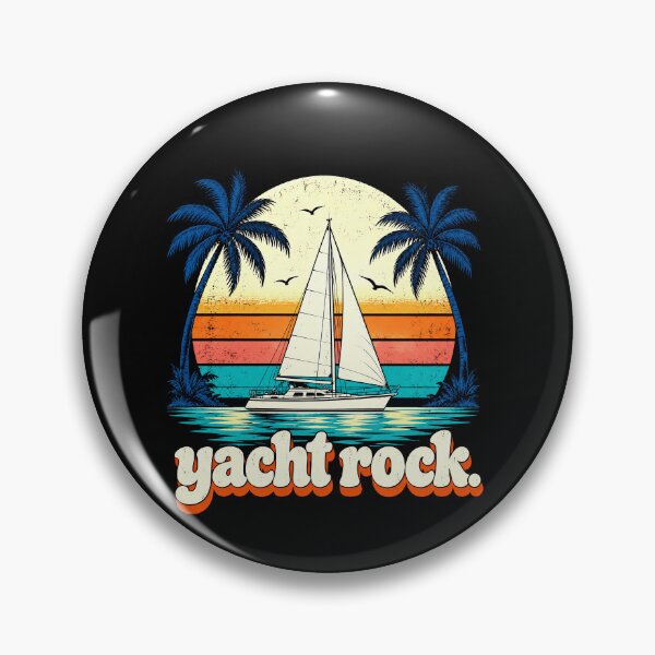 Item preview, Funny Yacht Rock Sailboat Tropical Sunset Art designed and sold by elderberry.