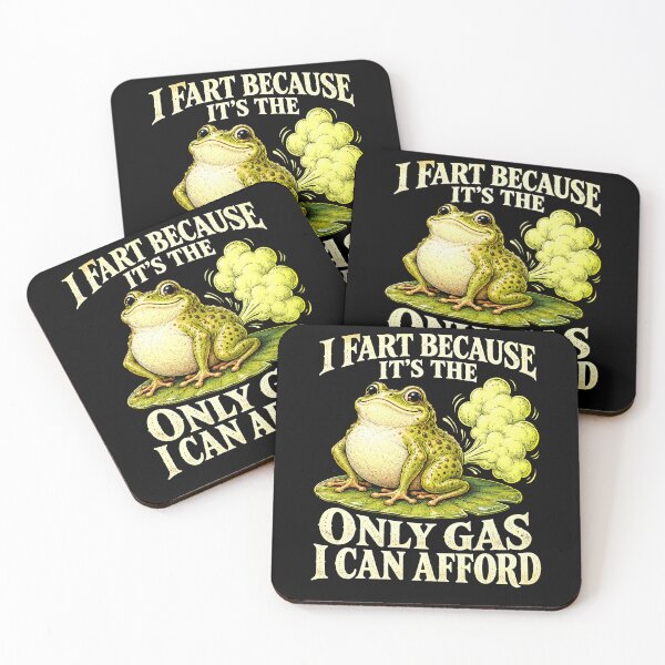 Item preview, Funny I Fart Because It's The Only Gas I Afford Frog Art designed and sold by elderberry.