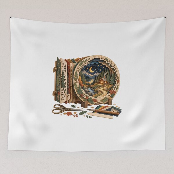 Item preview, Decorative Tunnel Book Paper Theatre Artist Gift designed and sold by UrbanCanvvas.