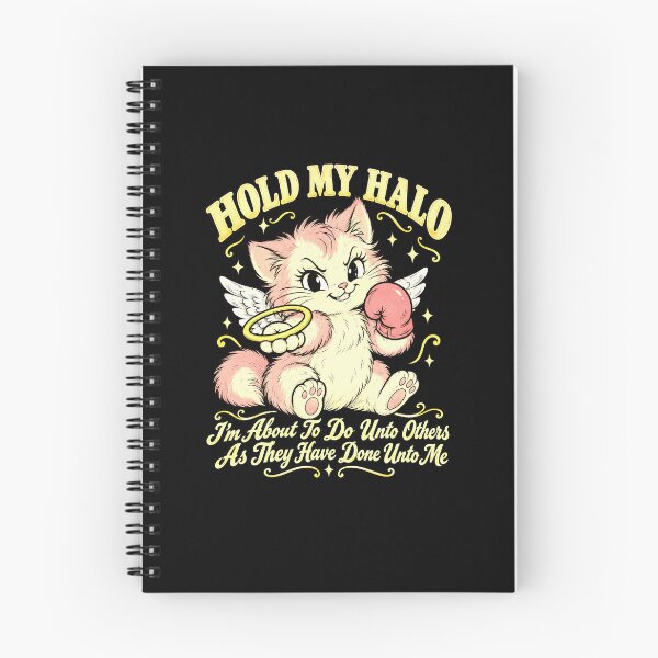 Item preview, Funny Hold My Halo Angel Kitten Karma Humor Art designed and sold by elderberry.