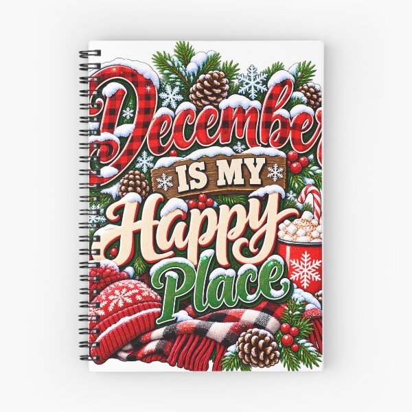 Item preview, December Is My Happy Place Cozy Winter Hot Cocoa Christmas designed and sold by 198tees.