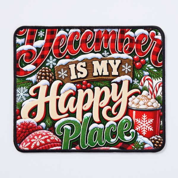 Item preview, December Is My Happy Place Cozy Winter Hot Cocoa Christmas designed and sold by 198tees.