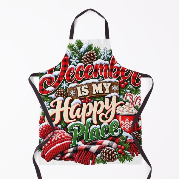 Item preview, December Is My Happy Place Cozy Winter Hot Cocoa Christmas designed and sold by 198tees.