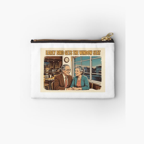 Item preview, Early Bird Gets The Window Seat Funny Senior Diner Shirt designed and sold by Hearth & Hue.