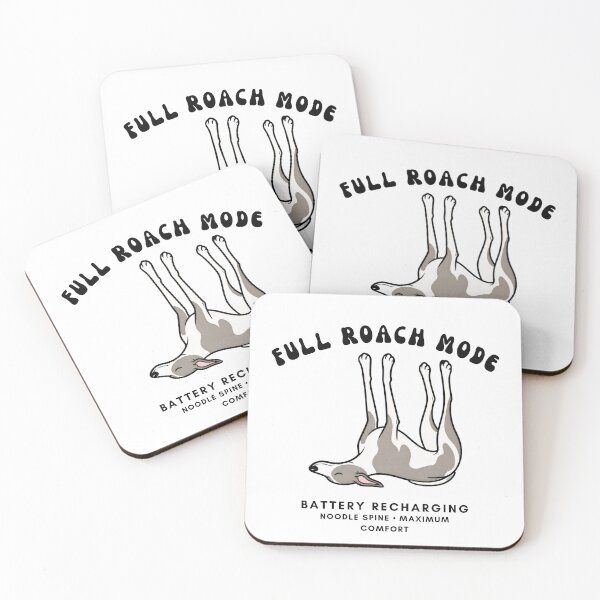 Item preview, Whippet Roaching Full Roach Mode Funny Greyhound Sleeping Retro Art designed and sold by wildsilencee.