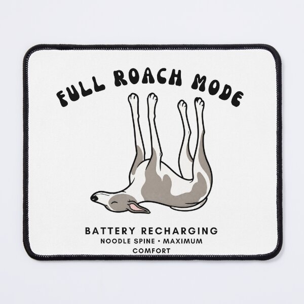 Item preview, Whippet Roaching Full Roach Mode Funny Greyhound Sleeping Retro Art designed and sold by wildsilencee.