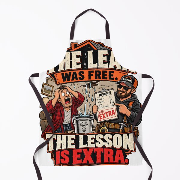 Item preview, The Leak Was Free The Lesson Is Extra designed and sold by Roofers Coffee.