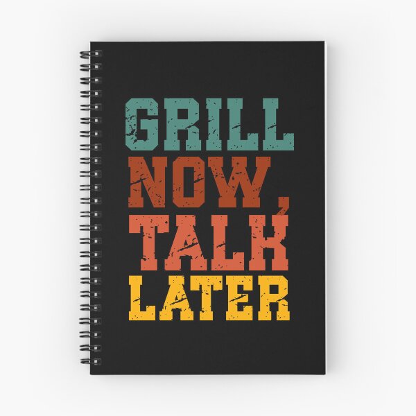 Item preview, Grill Now Talk Later | Vintage BBQ Quote | Retro Grilling, Cookout & Dad Humor designed and sold by stylishdzign.