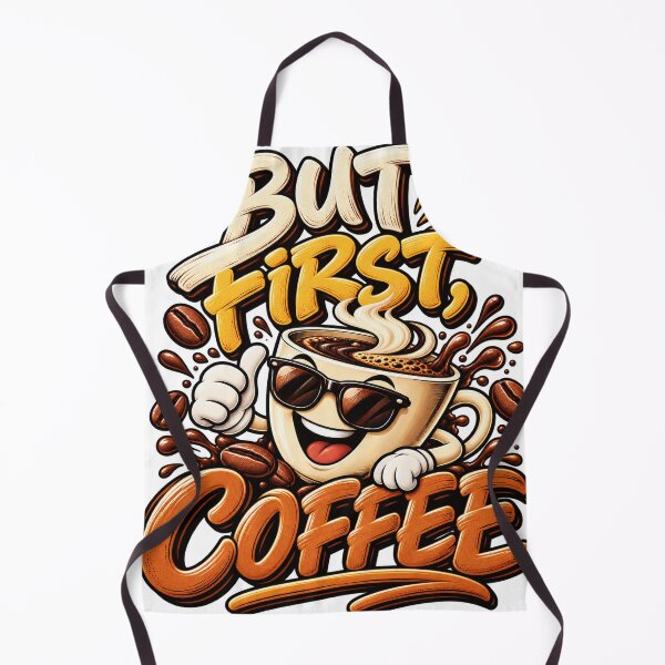 Item preview, But First Coffee Cartoon designed and sold by Neuban.