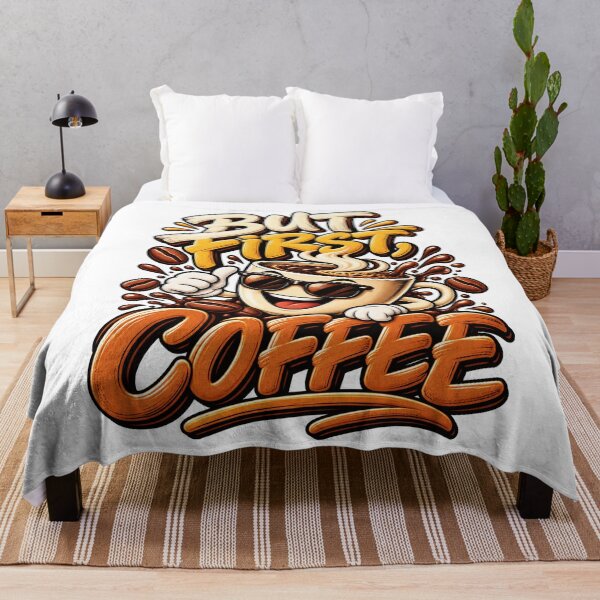Item preview, But First Coffee Cartoon designed and sold by Neuban.