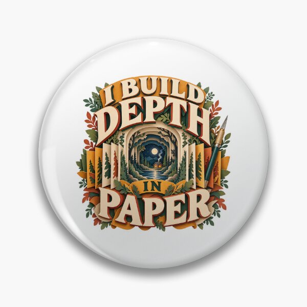 Item preview, I Build Depth in Paper Illustrated Tunnel Book designed and sold by UrbanCanvvas.