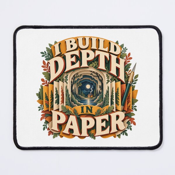 Item preview, I Build Depth in Paper Illustrated Tunnel Book designed and sold by UrbanCanvvas.