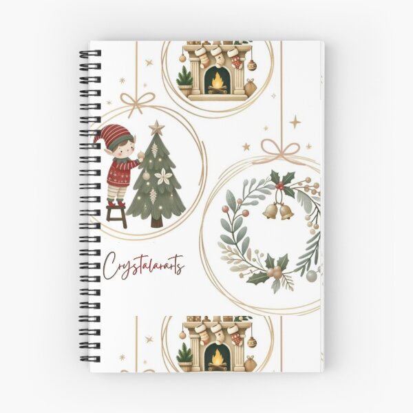 Item preview, Cozy Christmas Ornaments Watercolor Pattern Illustration designed and sold by crystalar95.