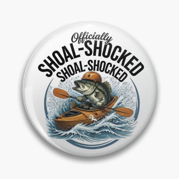 Item preview, Vintage Shoal Shocker Kayak Bass Fishing Graphic designed and sold by NobleCast .