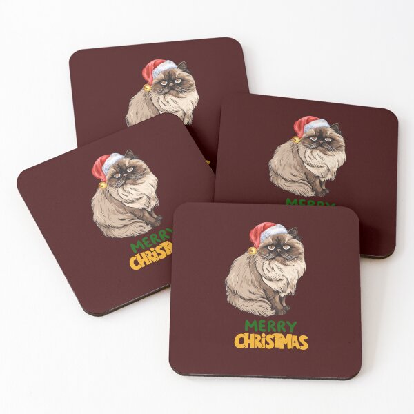 Item preview, Cute Persian Cat Merry Christmas Holiday Art designed and sold by stormk10.