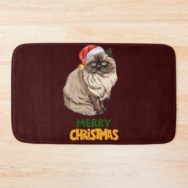 Item preview, Cute Persian Cat Merry Christmas Holiday Art designed and sold by stormk10.