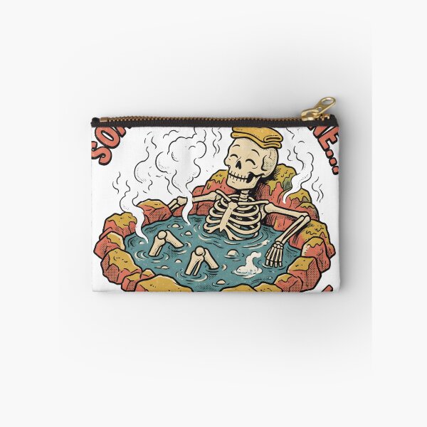 Item preview, Skeleton Relaxes in a Steaming Rocky Pool designed and sold by MisteryDesigner.